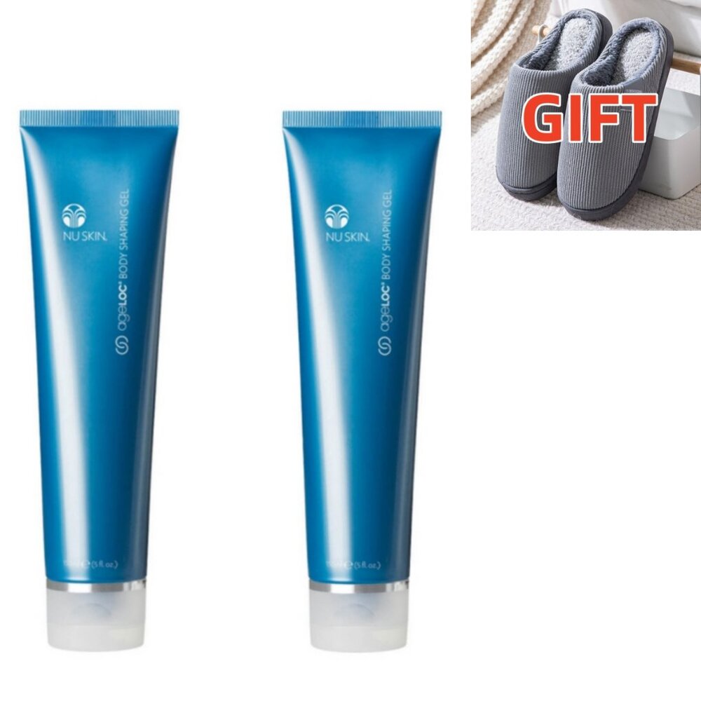 2 of Nu Skin NuSkin ageLOC Body Shaping Gel + 2 Cotton slippers